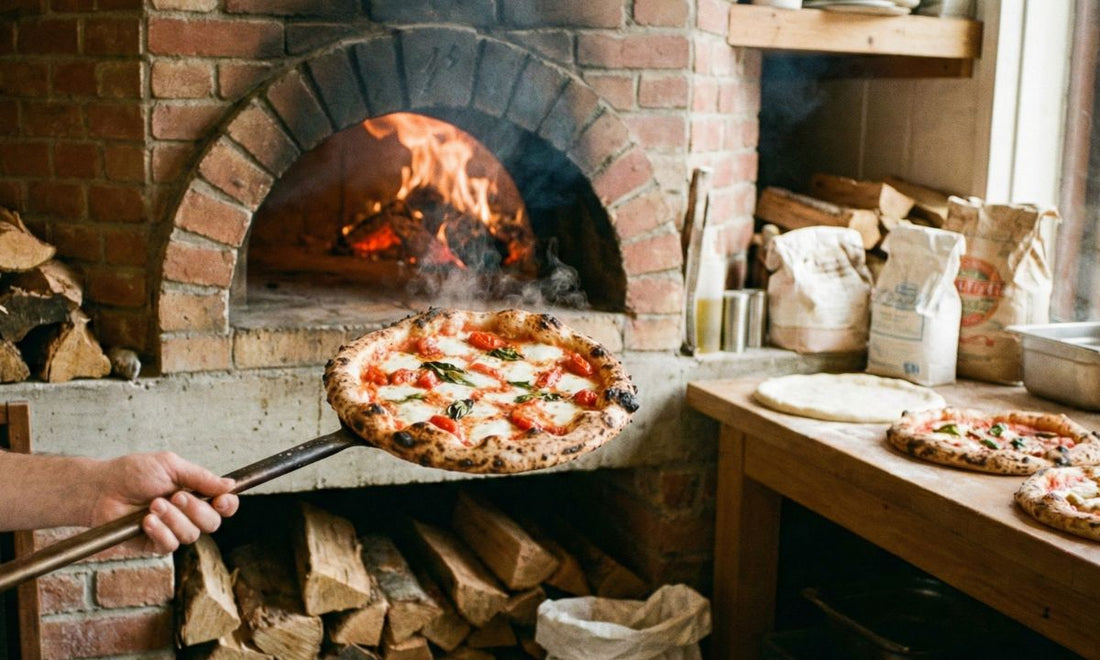 wood fire oven pizza